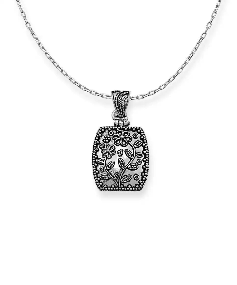 Silver Flower Necklace