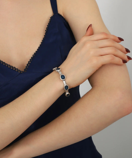 Silver Plated Women Cuff Bracelet