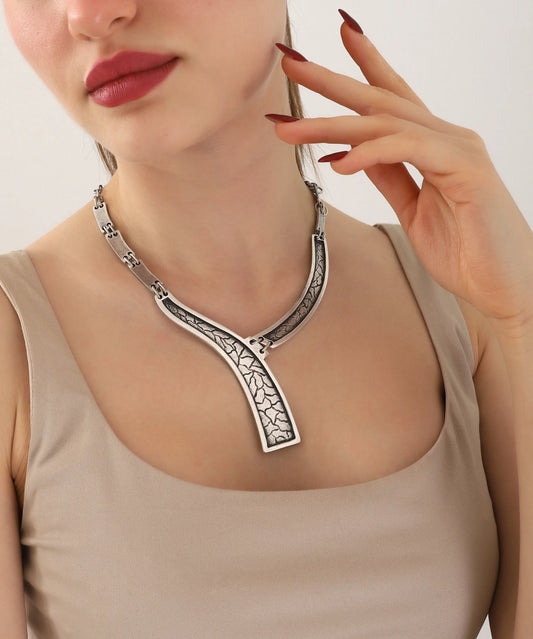 Sterling Silver Plated Women Necklace