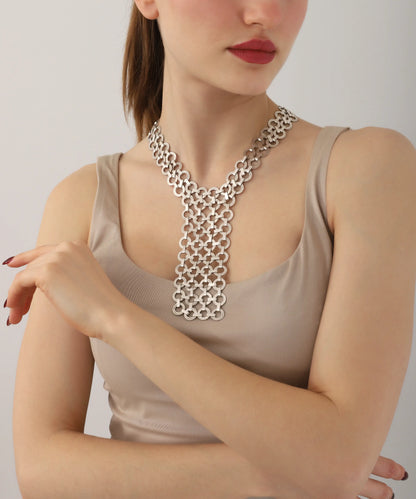 Sterling Silver Plated Women Necklace