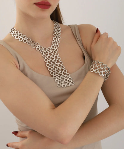 Sterling Silver Plated Women Necklace