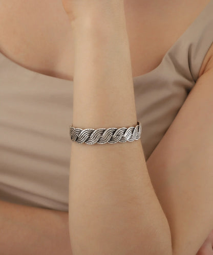 Silver Plated Women Cuff Bracelet