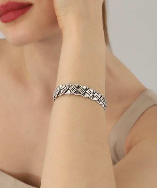 Silver Plated Women Cuff Bracelet