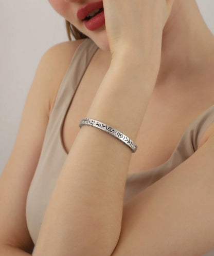 Silver Plated Women Cuff Bracelet