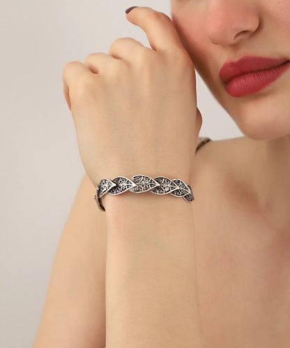 Silver Plated Women Cuff Bracelet