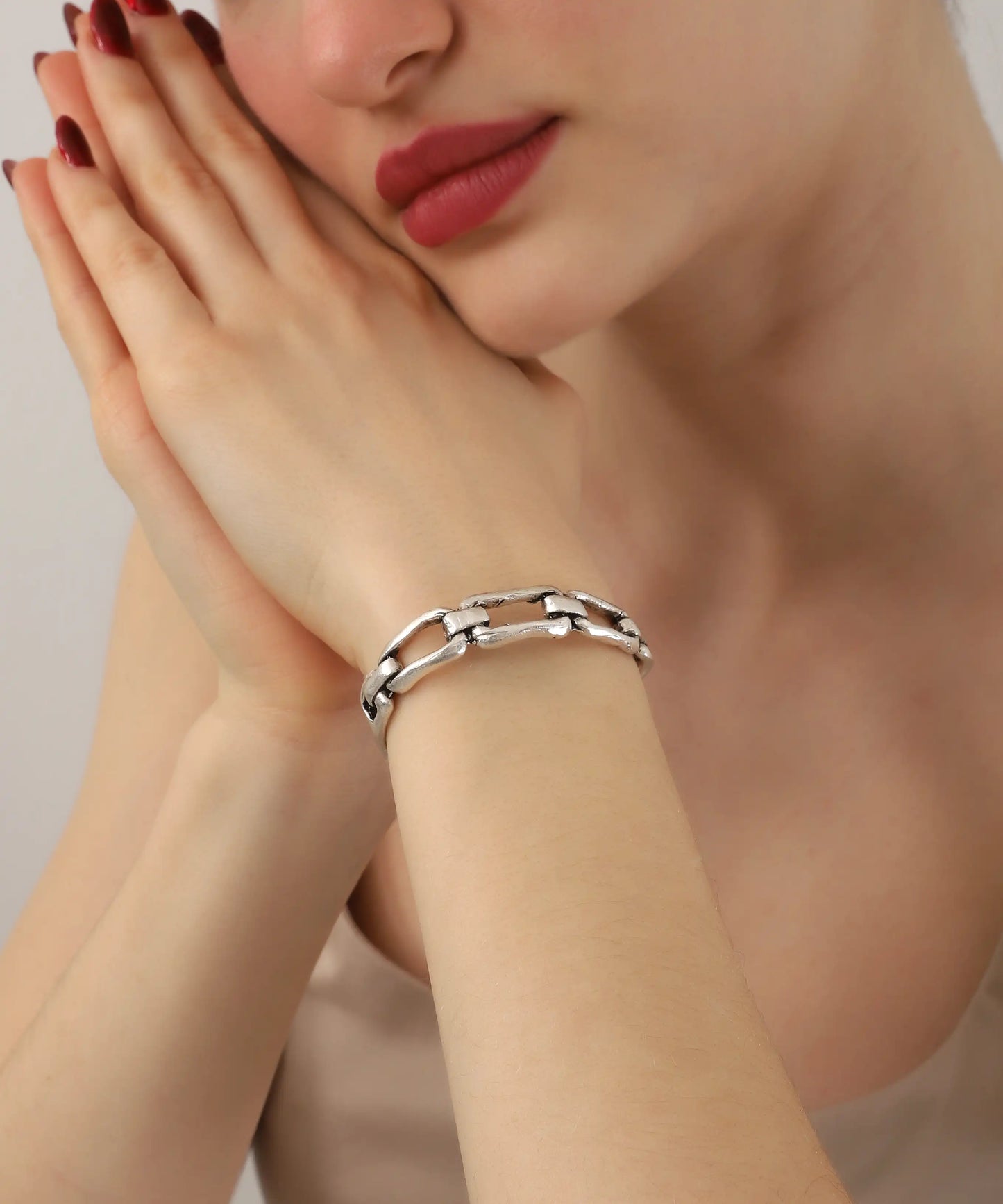 Silver Plated Women Cuff Bracelet