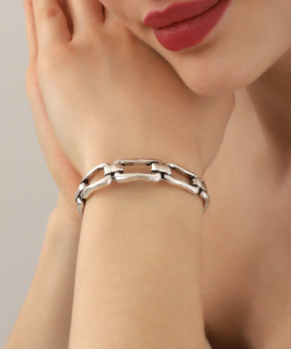 Silver Plated Women Cuff Bracelet