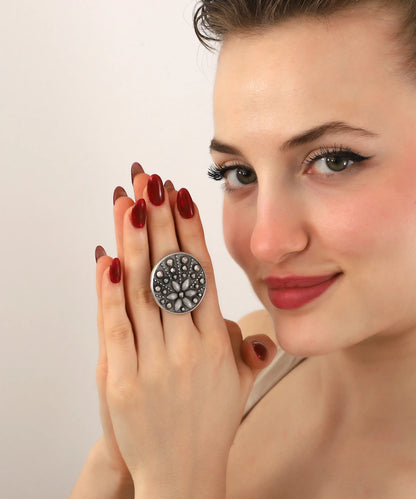Silver Plated Boho Ring