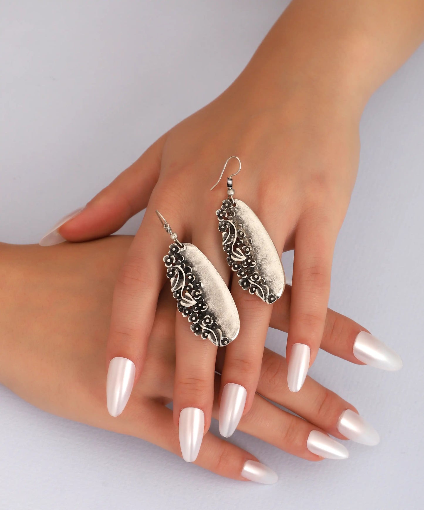 Silver Plated Boho Earrings