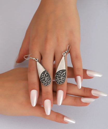 Silver Plated Boho Earrings