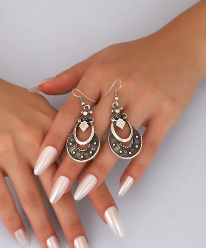 Silver Plated Boho Earrings