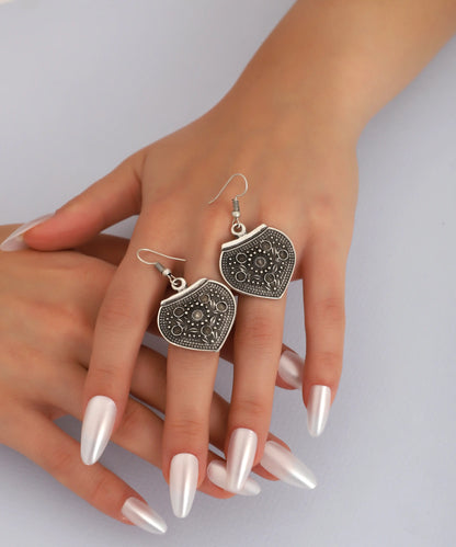 Silver Plated Boho Earrings