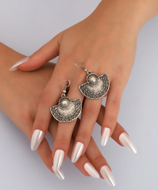 Silver Plated Boho Earrings