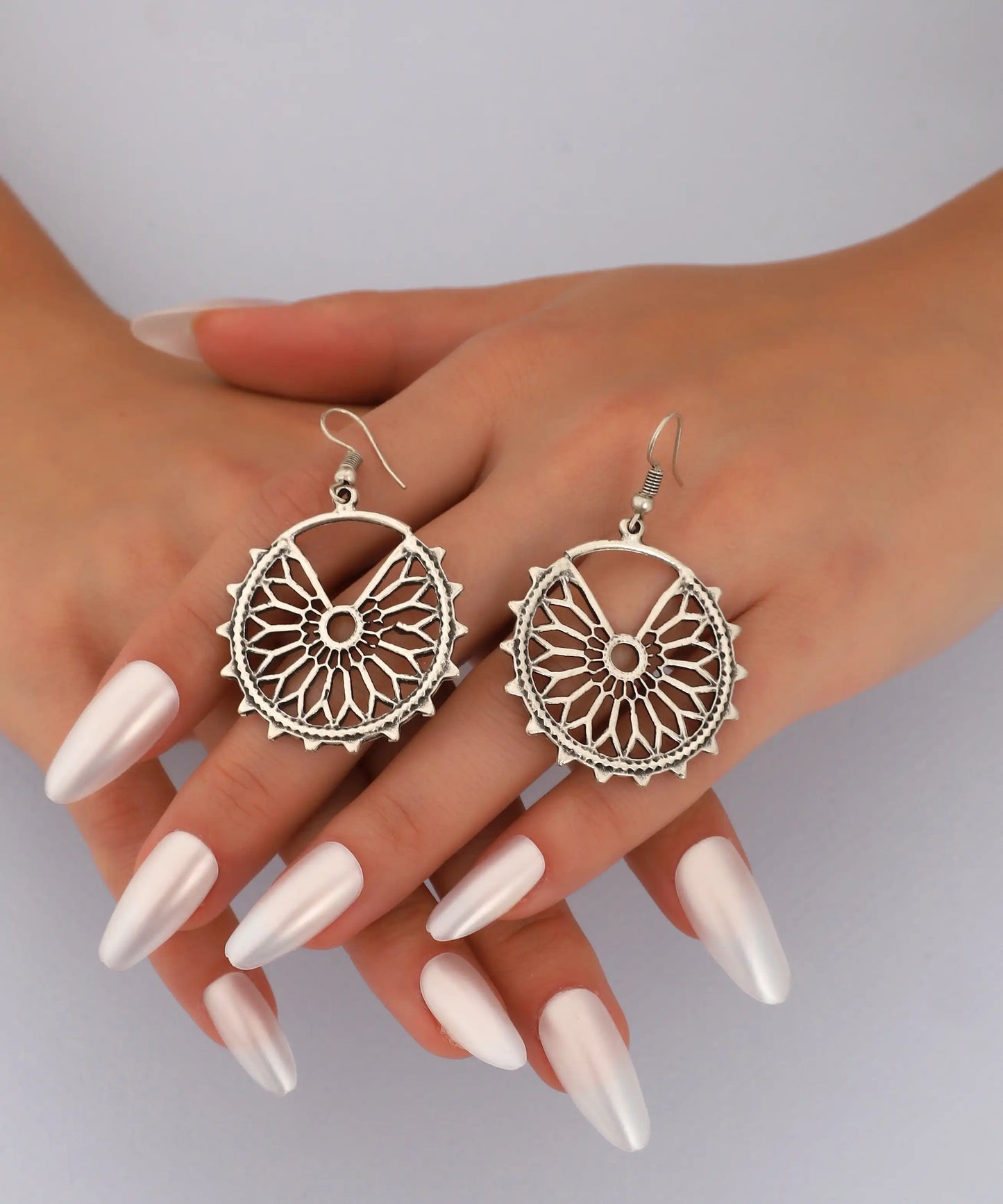 Silver Plated Boho Earrings