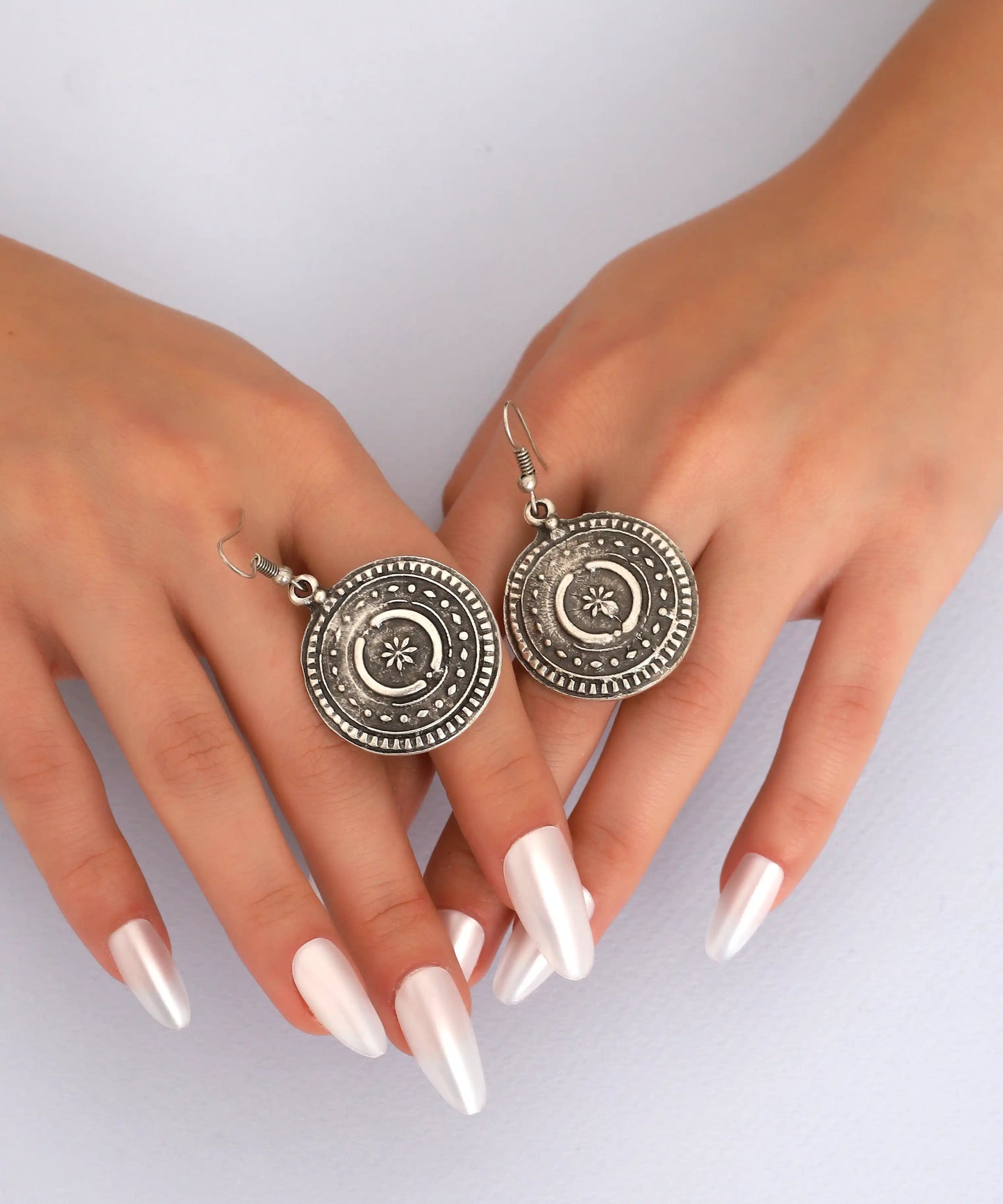 Silver Plated Boho Earrings